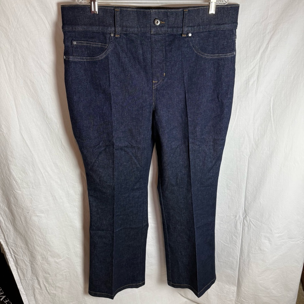 SPANX Women's Dark Blue Flare Jeans NWT